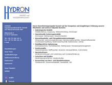 Tablet Screenshot of hydron-gmbh.de